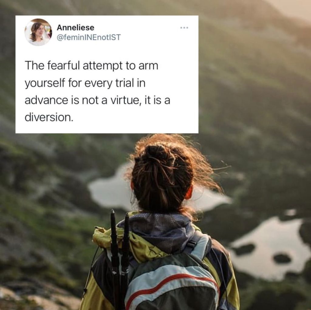 Fear is not a virtue